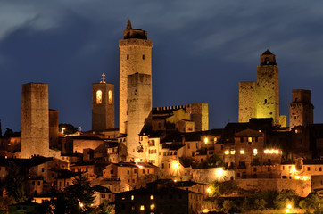 San Gimignano, Tuscany - obrazy, fototapety, plakaty