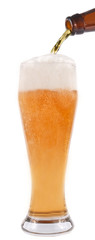 Pouring beer