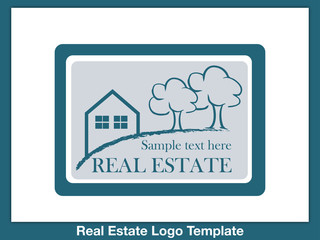 Immobilien Logo - Real Estate - Vector Template No. 3