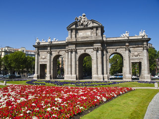 Alcala Gate in Independence Square, Madrid