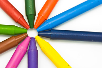 Wax crayons