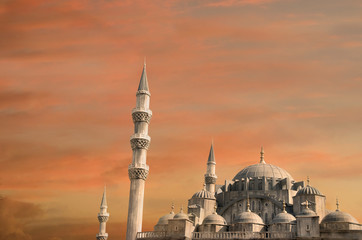 Fototapeta na wymiar Błękitny Meczet w Turcji