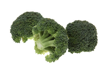 Fresh, Raw, Green Broccoli.