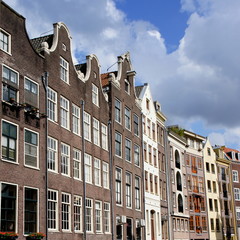 Mittelalterliche Architektur in AMSTERDAM / Niederlande