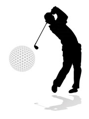 golf player illustration