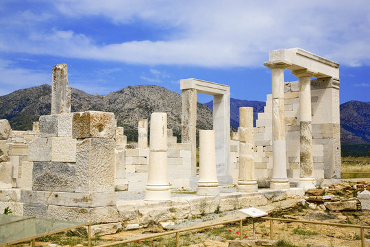 grèce,cyclades,naxox : temple de demeter