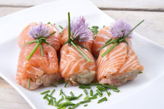 Involtini di salmone
