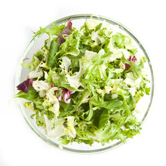 green salad. healthy vegetarian food