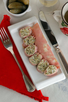 Mortadela con queso Mascarpone