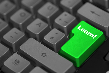 E-Learning key Taste grün