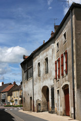 Rue de village en Bourgogne