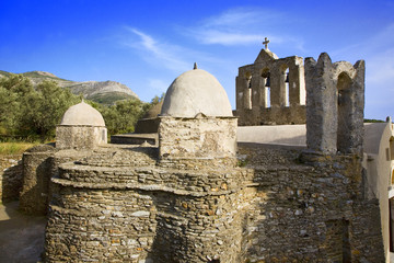 grèce; cyclades; naxos : église panagia drosiani