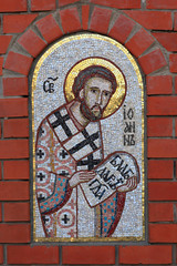 Icon on church wall