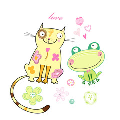 frog and cat lovers