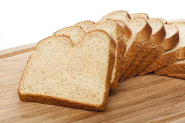 Slices of wheat bread