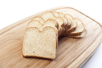 Slices of wheat bread
