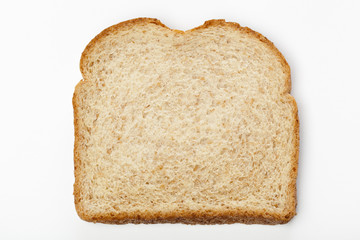 A slice of whole wheat bread
