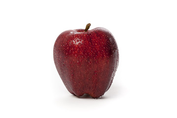 A fresh red apple