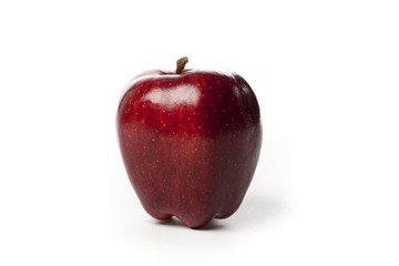 A fresh red apple