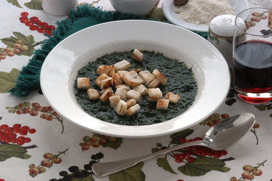 Sopa de espinacas