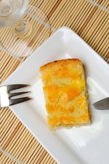 Top down of delicious snack
