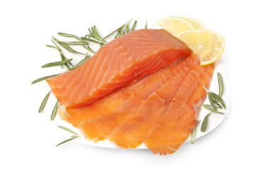 salmon sliced