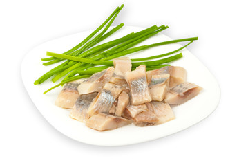 salted herring chunks