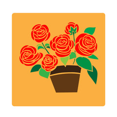 roses symbol vector illustration