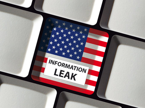 USA Information Leak auf Tastatur