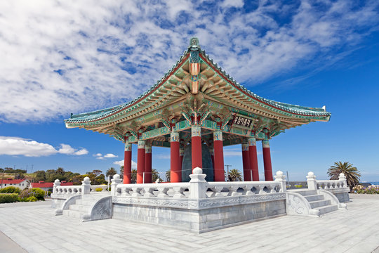 Korean Bell of Friendship pagoda in San Pedro