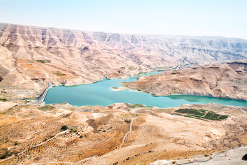 Wadi Al Mujib panoramic view