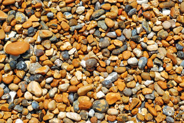 Wet beach stones background