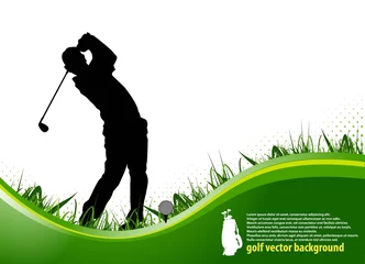 Foto op Canvas golf player background © burak çakmak