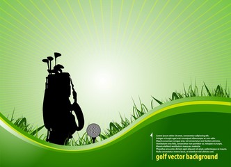 green golf background.vector - 33382785