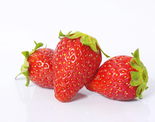 strawberry on a white background