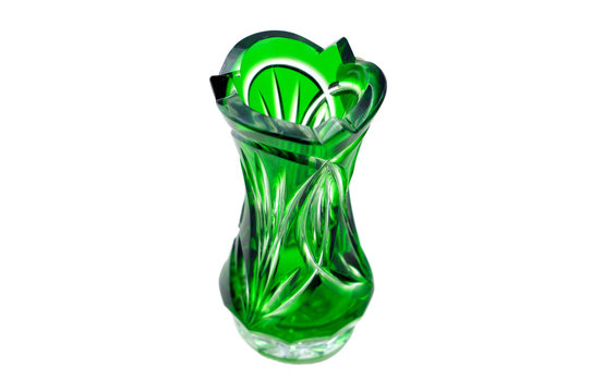 Green Bohemian crystal