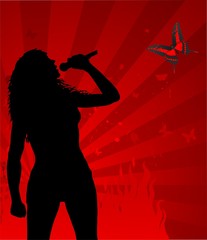 Hot woman singer