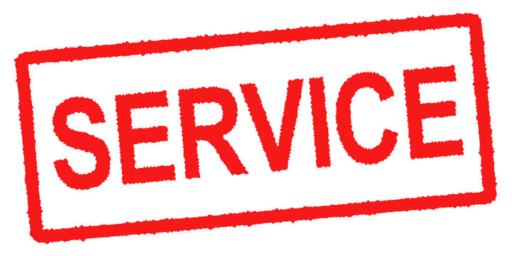 SERVICE stamp