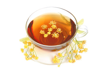 Tea with linden flowers