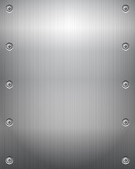 Metallic plate background