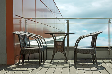 Table with two chairs