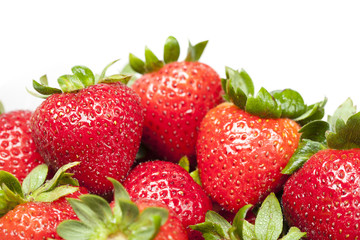 Fresh red strawberries