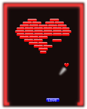 Heart Brick Breaker