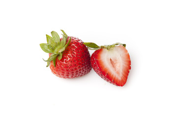 Fresh red strawberries