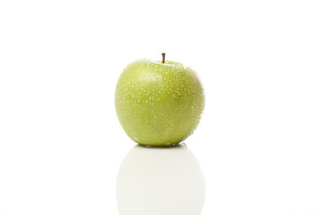 A granny smith apple