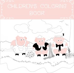 Three Little Pigs Coloring Book