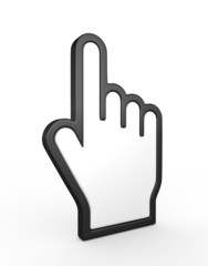Obraz premium Hand cursor - 3d render
