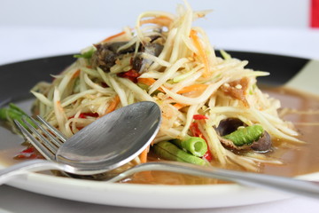 spicy papaya salad