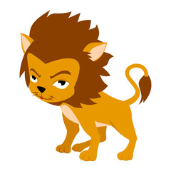 Vector illustration of Leo in cartoon style