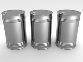 metal oil fuel barrels